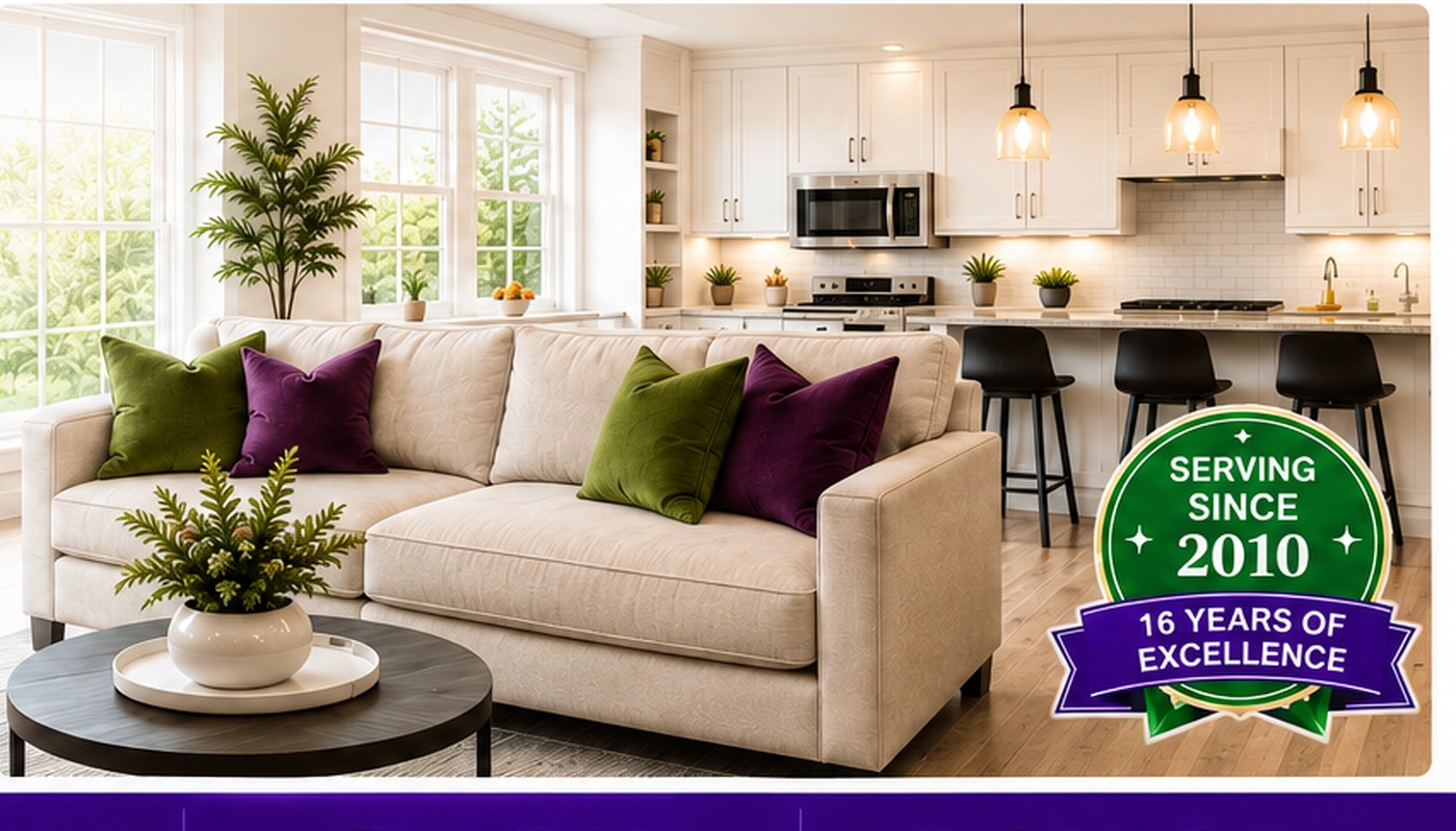 Bright clean home interior