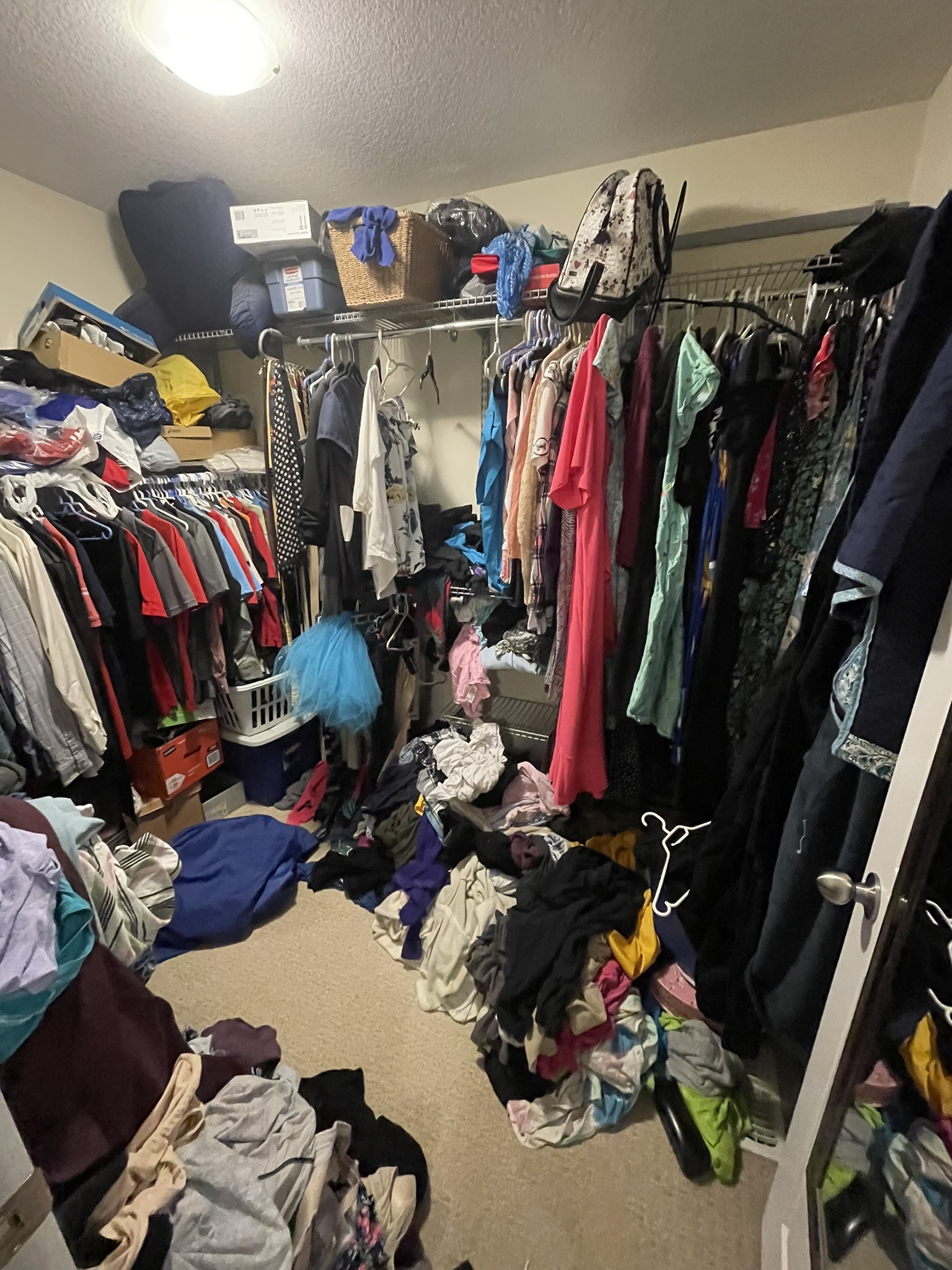 Closet before LV Zee organization service